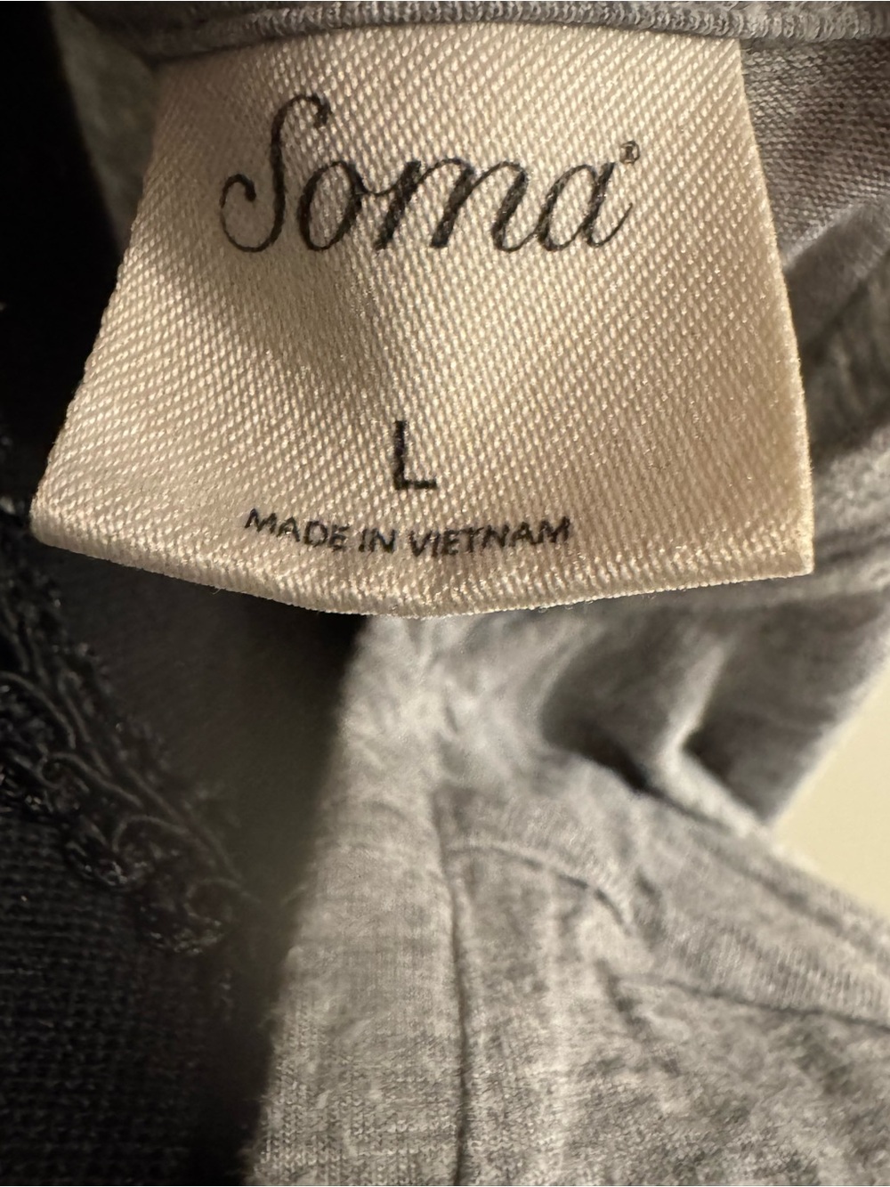 Soma Light Gray Cool Nights Nightgown - Picture 3 of 3